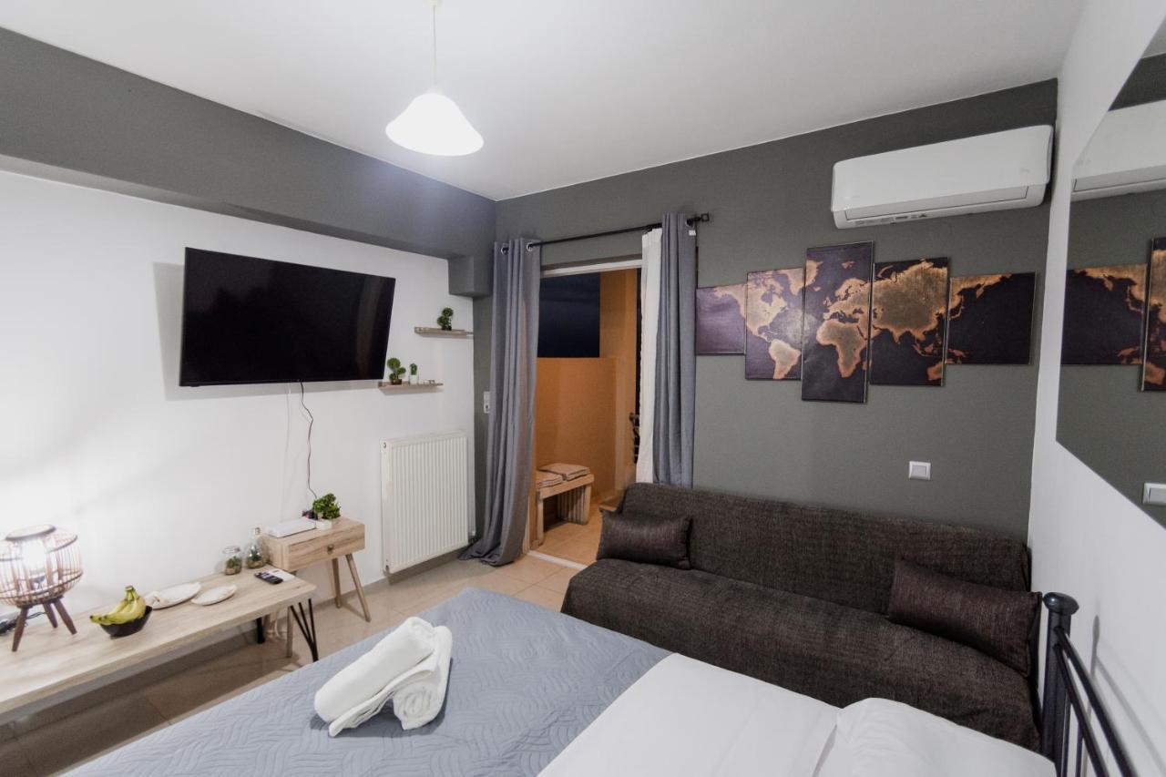 Pavlos Standard Studio With Sea View レティムノ エクステリア 写真